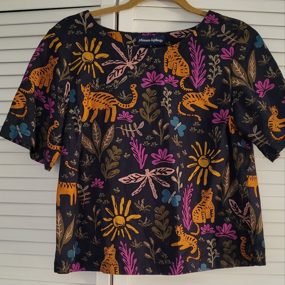 Women's Princess Highway Modcloth Tiger Shirt